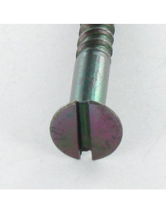 Vis bois Tête fraisée Fendue 3.5X16 Acier zingué noir 2