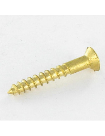 Vis bois Laiton Tête fraisée bombée TFB Fendue 2.5X20 microvis