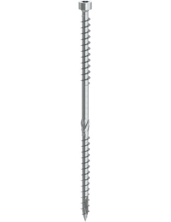 Vis de sarking Tête cylindrique TC double filetage TORX T40 8X225 Acier zingué