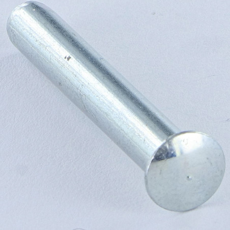 1 x Rivet à frapper Tête goutte de suif 3.65X12 Bout téton Téton Acier zingué