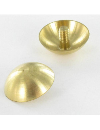 Cache tête ROND. Laiton Diamètre 15 Tige M3X5.4