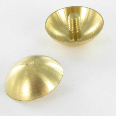1 x Cache tête ROND. Laiton Diamètre 15 Tige M3X5.4