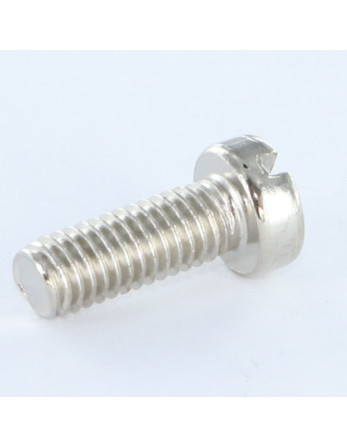 Vis métaux Tête cylindrique TC Fendue M6X16 Acier nickelé