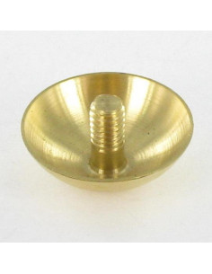 Cache tête ROND. Laiton Diamètre 15 Tige M3X5.4 2