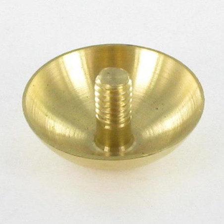 1 x Cache tête ROND. Laiton Diamètre 15 Tige M3X5.4