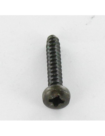 Vis tôle tête cylindrique bombée large Pozi 2.9X9.5 Acier zingué noir Sans pointe