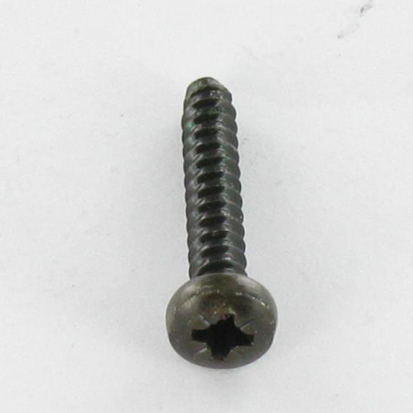 1 x Vis tôle tête cylindrique bombée large Pozi 2.9X9.5 Acier zingué noir Sans pointe