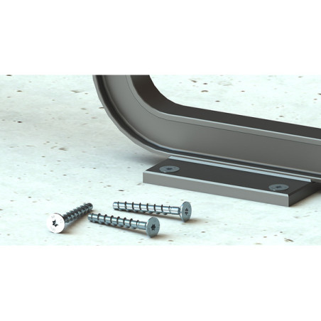 1 x Vis béton Tête fraisée TORX 6X40 Acier zingué