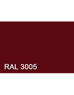 VBA3 Poelier Pozi 4X40 Acier zingué RAL3005 rouge vin Rouge 2