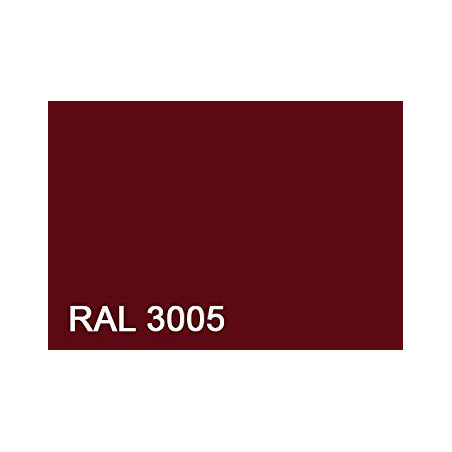 1 x VBA3 Poelier Pozi 4X40 Acier zingué RAL3005 rouge vin Rouge