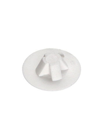 Cache tête de vis Polyéthylène Blanc Pozi N°4 Diamètre de tête: 14
