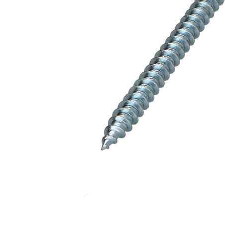 1 x VBA Vis bois agglo Tête fraisée Pozi N°2 4.5X60 Percée Acier zingué