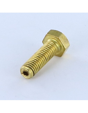 Vis métaux Laiton Tête hexagonale TH M8X25 Percé 3