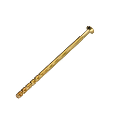1 x Vis métaux Tête fraisée bombée TFB Fendue 4X90 Sécable Acier laitonne