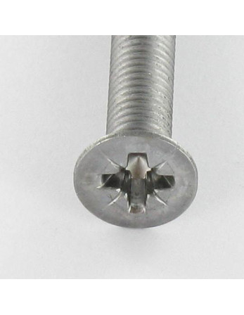 Vis métaux Tête fraisée Pozi N°2 M5X55 Acier brut