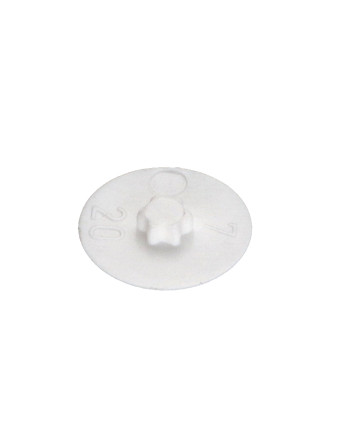 Cache tête de vis TORX T20 Diamètre de tête: 12 Polyéthylène RAL9010 blanc pur
