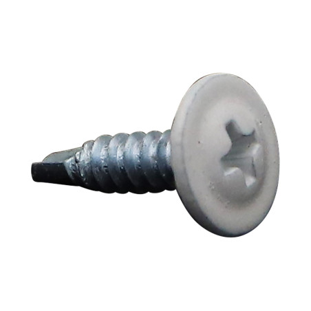 1 x Vis autoperceuse Tête ronde large Phillips Cranté 4.2X16 Acier zingué RAL 9016