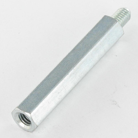 1 x Entretoise Hexagonal Mâle femelle M3/8 5X15 Filetée sur 8 Acier zingué