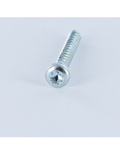 Vis pvc Tête cylindrique TC T7 2.5X12 Acier zingué microvis 2