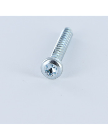 Vis pvc Tête cylindrique TC T7 2.5X12 Acier zingué microvis