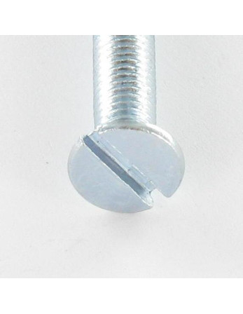 Vis métaux Tête fraisée Fendue M10X60 Acier zingué