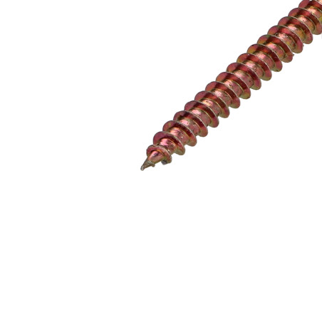 VBA Vis bois agglo Tête ronde TR Pozi N°2 5X60 Bichromaté