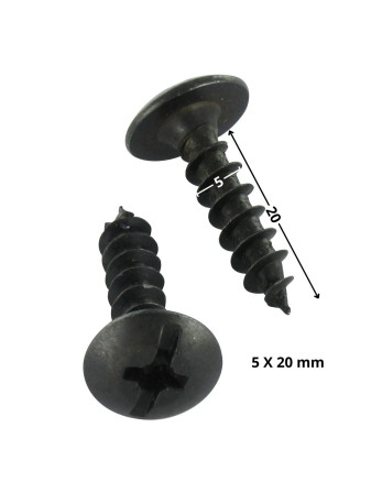 Vis Penture Pozi N°3 5X20 Acier zingué noir