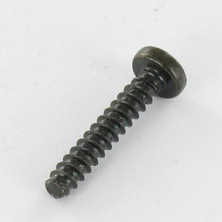 1 x Vis tôle tête cylindrique bombée large Pozi 2.9X16 Acier zingué noir Sans pointe