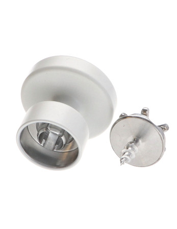 Patère décoratif Aluminium Blanc avec fixation pour plaque de plâtre L'ATTACHANTE