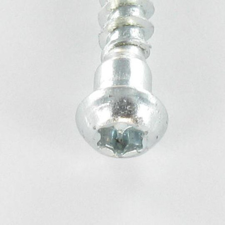 1 x Vis FERRURE ANGULAIRE Tête cylindrique TC TORX T20 Pointe antifendage type 17 Acier zingué 5X60