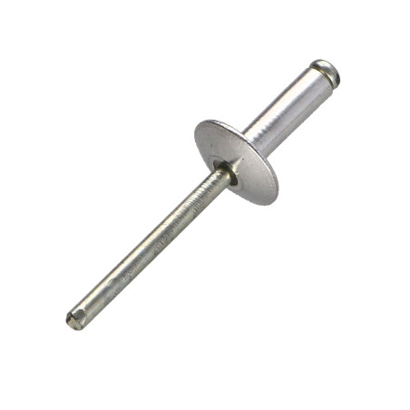 1 x Rivet aveugle Aluminium Tige acier 4.8X40 Epaisseur de serrage 30 à 35 Tête large ALX