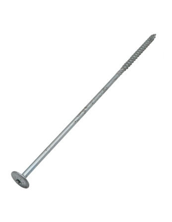VBA Vis bois agglo Tête disque TORX T40 8X300 Rouille Acier zingué
