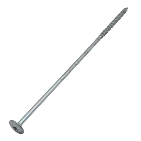 1 x VBA Vis bois agglo Tête disque TORX T40 8X300 Rouille Acier zingué