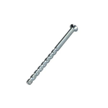 1 x Vis métaux Tête fraisée bombée TFB Fendue M4X70 Filetée sur 40 Sécable Acier zingué