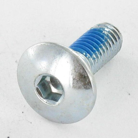 1 x Vis Poelier M6X16 Clé de 4 HC4 Acier zingué Frein filet