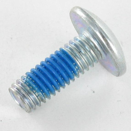 1 x Vis Poelier M6X16 Clé de 4 HC4 Acier zingué Frein filet