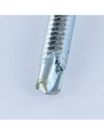 Vis autoperceuse Tête hexagonale TH 6.3X75 Filet tôle Acier zingué RAL6011 vert reseda