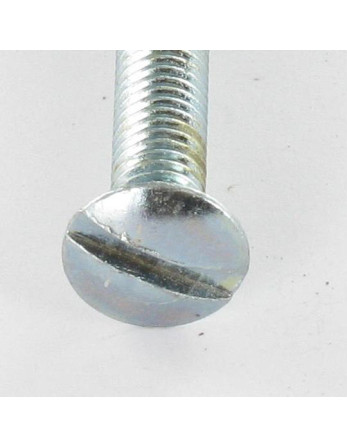 Vis métaux Tête fraisée bombée TFB Fendue M4X25 Acier zingué