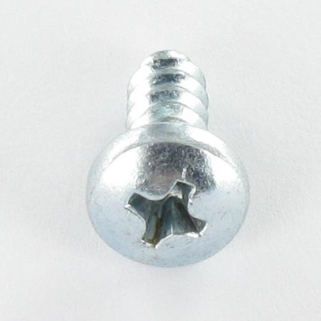1 x Vis tôle tête cylindrique bombée large Phillips n° 2 4.8X38 Acier zingué