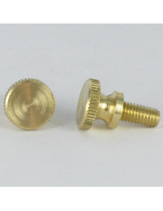 Vis métaux Laiton Tête cylindrique TC Moletée M3X15 microvis