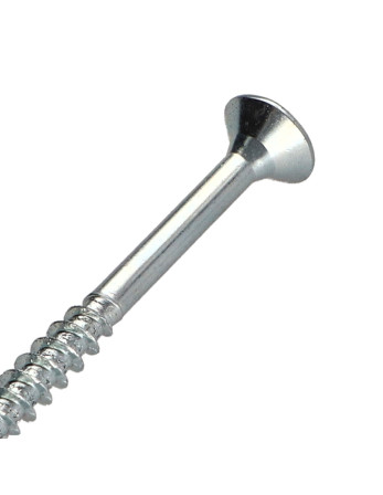VBA Vis bois agglo Tête fraisée Pozi 5X60 Filetée sur 36 Sans pointe Acier zingué