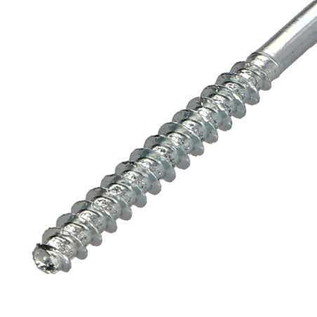 1 x VBA Vis bois agglo Tête fraisée Pozi 5X60 Filetée sur 36 Sans pointe Acier zingué