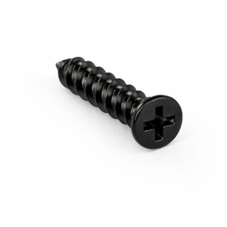 1 x Vis autotaraudeuse Pour Plastique Tête fraisée Phillips n° 0 1.7X6 Acier zingué noir microvis