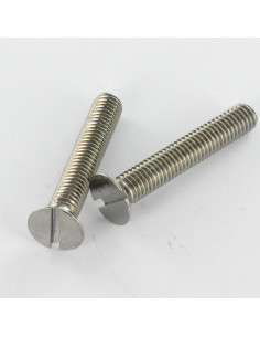 Vis métaux Laiton chrome Tête fraisée Fendue M5X10