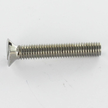 1 x Vis métaux Laiton chrome Tête fraisée Fendue M5X10