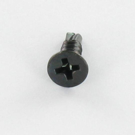 1 x Vis autoperceuse Tête fraisée Phillips 3.5X16 Filet tôle Acier zingué noir