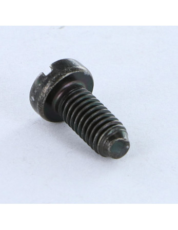 Vis métaux Tête cylindrique large TCL Fendue M5X12 B.P. Acier zingué noir