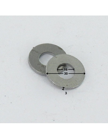 Rondelle Plate M16X30X3 Z Acier brut