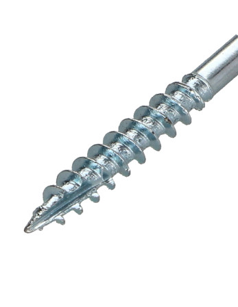Vis bois TEKOR Tête fraisée Cranté 5X50 Filetée sur 30 TORX T25 Acier zingué Pointe antifendage type 17
