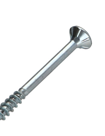 Vis bois TEKOR Tête fraisée Cranté 5X60 Filetée sur 36 TORX T25 Acier zingué Pointe antifendage type 17